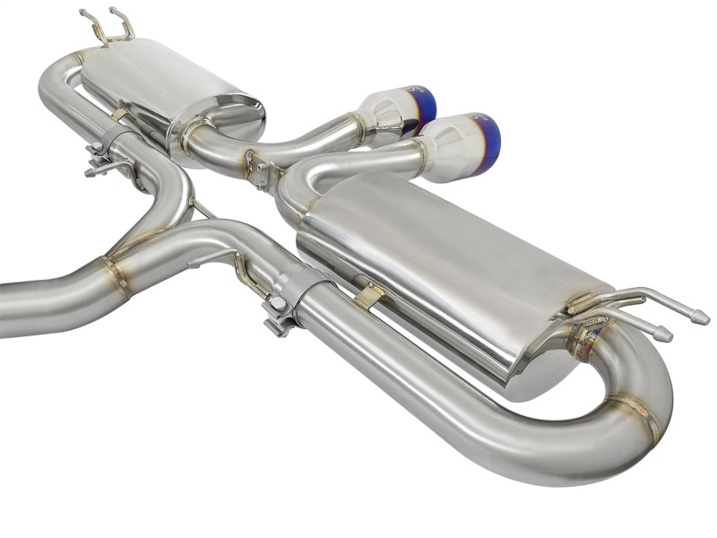 aFe Takeda 3in 304 SS Cat-Back Exhaust System w/ Blue Tips 2017 Honda Civic Si I4 1.5L (t) - Image 8