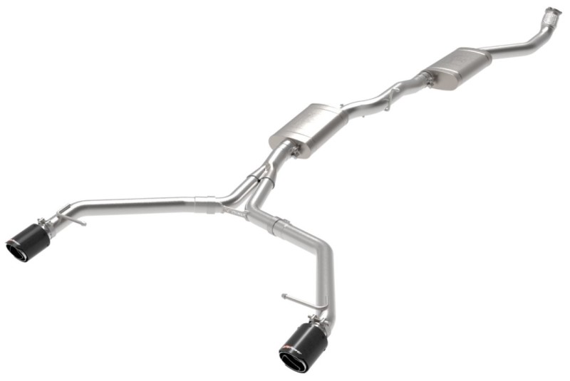aFe MACH Force-Xp 13-16 Audi Allroad L4 SS Cat-Back Exhaust w/ Carbon Tips - Image 2