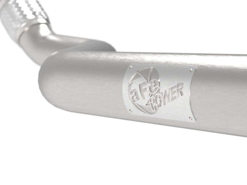 aFe POWER MACH Force-Xp 09-16 Audi A4/A5 B8 L4-2.0L(t) 304 SS 3in. Front Resonator Delete Pipe - Image 3