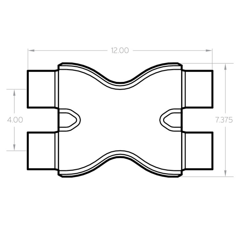 MagnaFlow Smooth Trans X 2.5/2.5 X 12 SS - Image 3