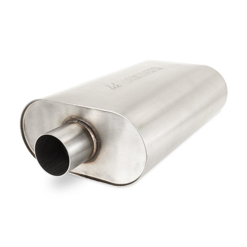 Mishimoto Universal Muffler with 2.5in Center Inlet/Outlet - Brushed - Image 6