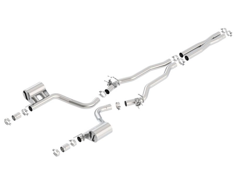 Borla 2015 Dodge Charger Hellcat 6.2L V8 ATAK Catback Exhaust w/ Valves No Tips Factory Valance - Image 9