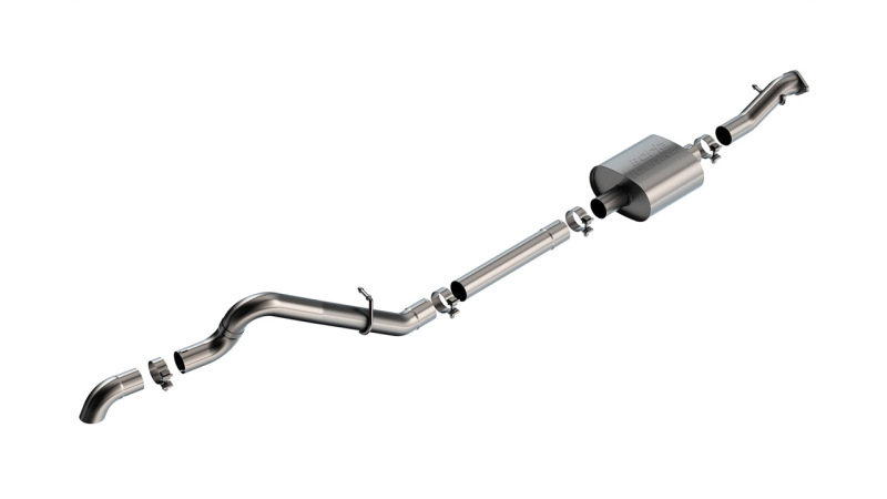 Borla 21-22 Ford Bronco 2.3L 2DR/4DR T-304 Stainless Steel Cat-Back Touring Exhaust - Brushed - Image 7