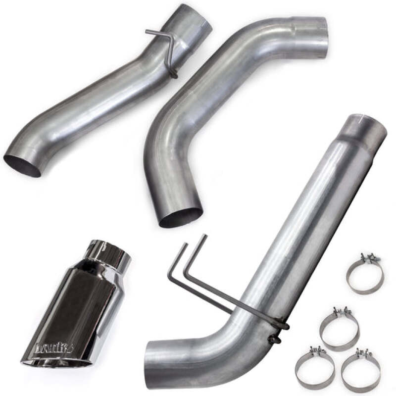 Banks Power 19-23 Dodge RAM Monster Exhaust 5.0in Single 6.7L MCSB DRW w/ SideKick S/S Chrome Tip - Image 2