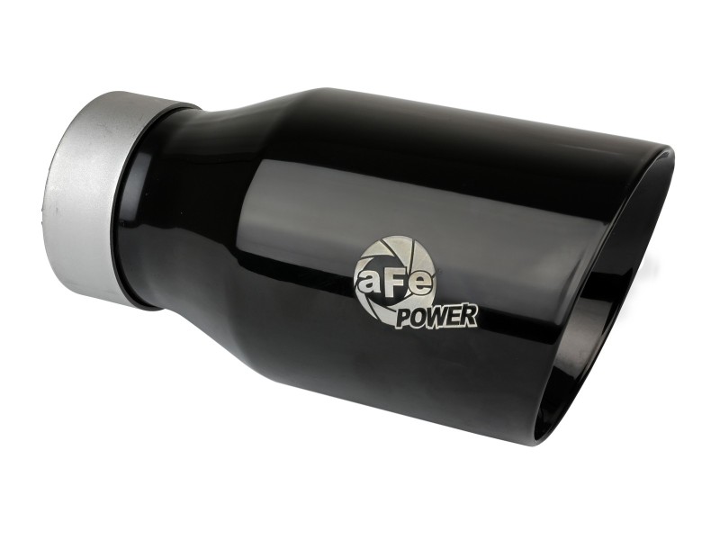 aFe 20-21 Jeep Wrangler Large Bore-HD 3in 304 Stainless Steel DPF-Back Exhaust System - Black Tip - Image 2