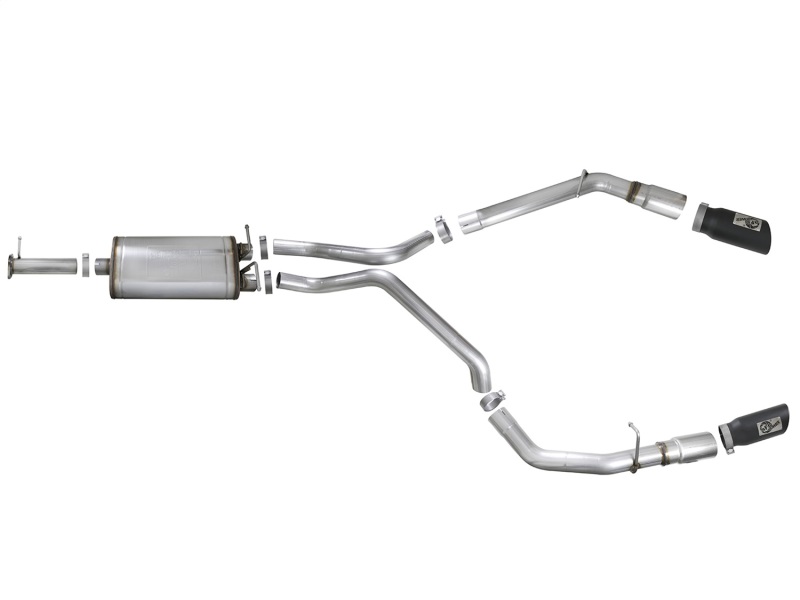 aFe MACH Force-Xp 3in 409 SS Cat-Back Exhaust 2019 RAM 1500 V8-5.7L w/ Black Tip - Image 7