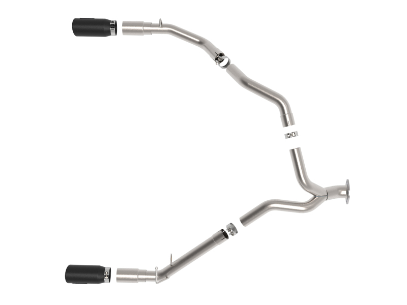 aFe Large Bore-HD 3 IN 409 Stainless Steel DPF-Back Exhaust System w/Black Tip RAM 1500 20-21 V6-3.0 - Image 7