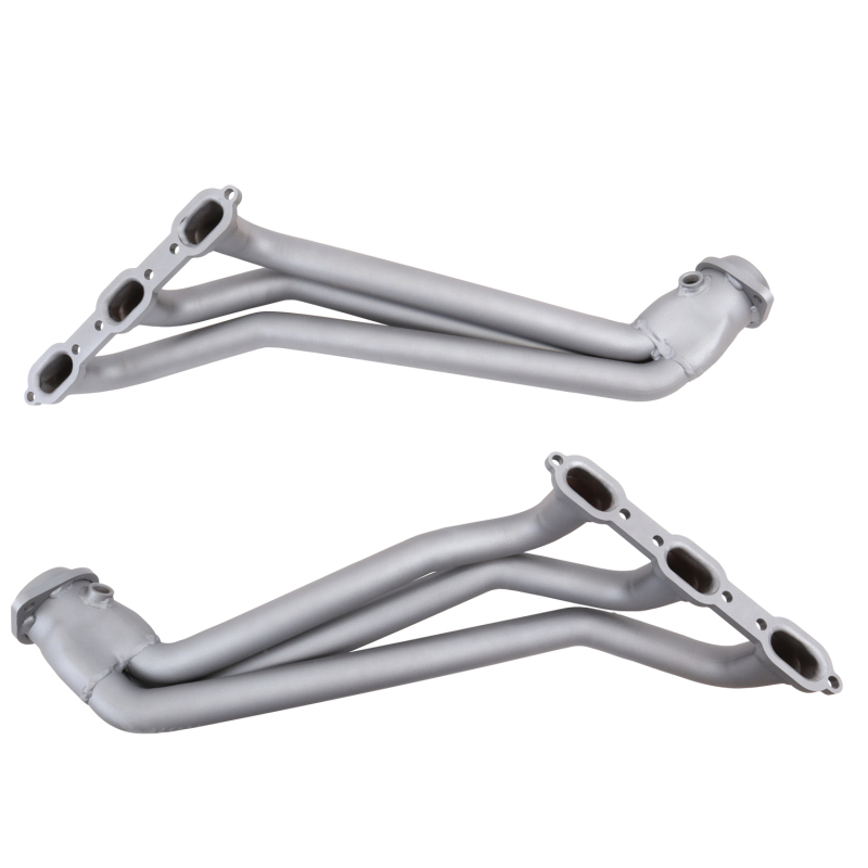 BBK 05-10 Dodge Challenger V6 Long Tube Exhaust Headers And Y Pipe And Converters - 1-5/8 Chrome - Image 2