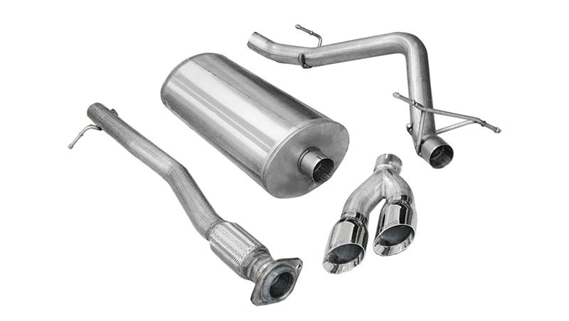 Corsa 2011-2013 Chevrolet Silverado Crew Cab/Short Bed 1500 6.2L V8 Polished Sport Cat-Back Exhaust - Image 8