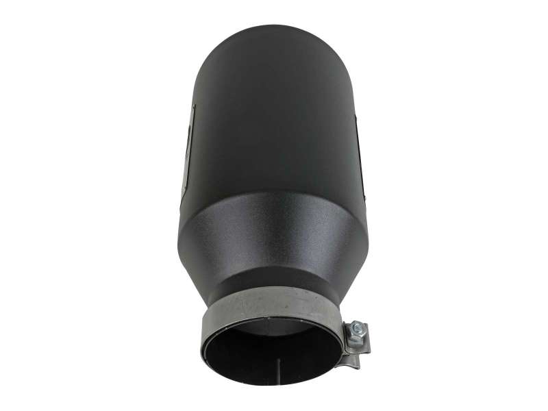 aFe Power Universal 5in Inlet 8in Outlet MACH Force-XP Clamp-On Exhaust Tip - Black - Image 4