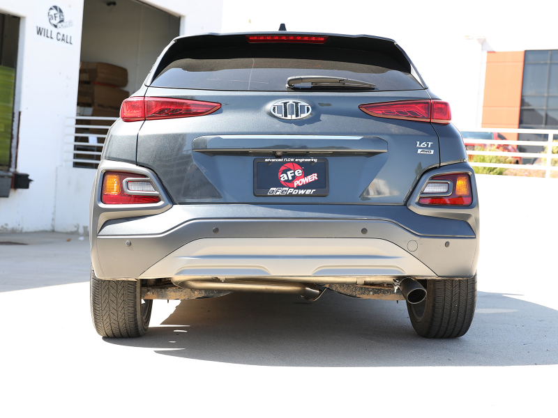 aFe Takeda 2.5in 304 SS Axle-Back Exhaust w/o Muffler w/BlackTips 18-22 Hyundai Kona L4-1.6L (t) AWD - Image 5