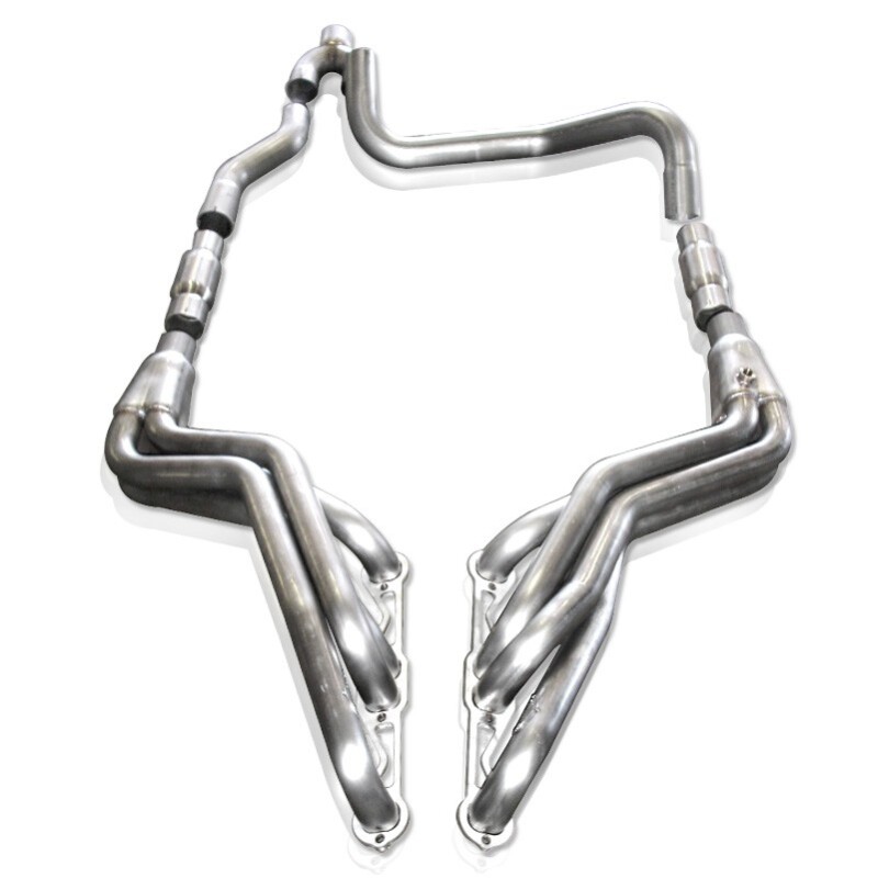 Stainless Works 1988-98 Chevy/GMC 1500 Headers 1-7/8in Primaries 2-1/2in High-Flow Cats Y-Pipe - Image 4