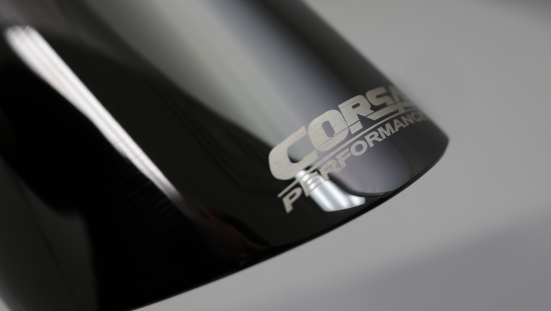 Corsa Single Universal 3.0in Inlet / 4.0in Outlet Black PVD Pro-Series Tip Kit - Image 3