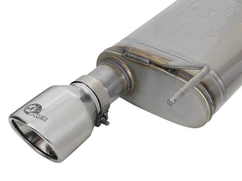 aFe MACH Force-Xp SS Axle Back Exhaust w/Polished Tips 15-17 Ford Mustang GT V8-5.0L - Image 3