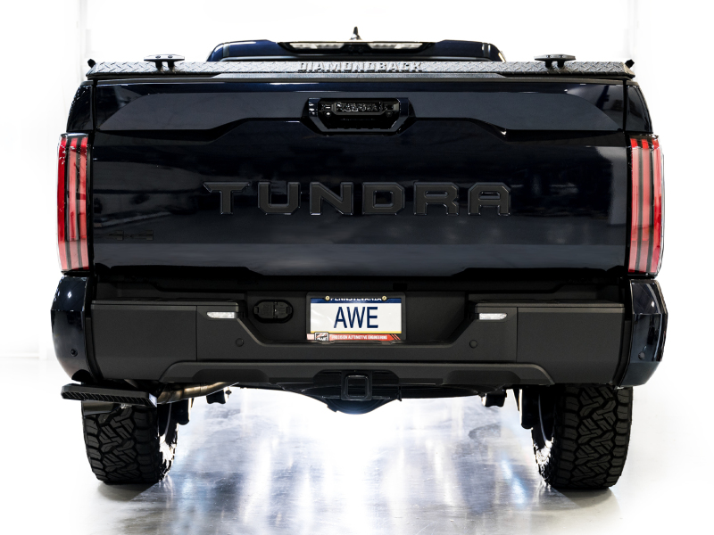 AWE 0FG Exhaust for 3rd Gen Toyota Tundra - Dual Diamond Black Tips - Image 5