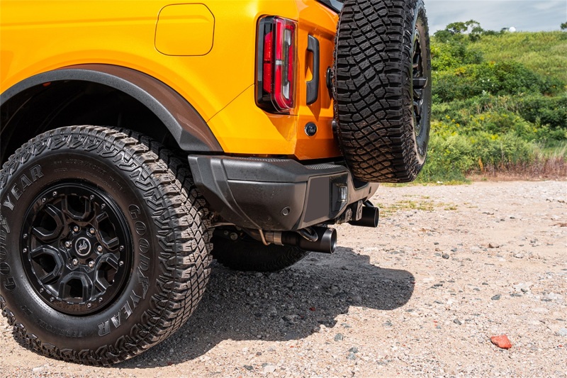 Corsa 21-25 Ford Bronco 2.7L 2-Door 2.75in Cat-Back Dual Rear Exhaust w/ 4in Straight-Cut Black Tips - Image 3