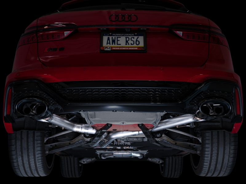 AWE Tuning 21-23 Audi C8 RS6/RS7 SwitchPath Cat-back Exhaust - Diamond Black Tips - Image 7