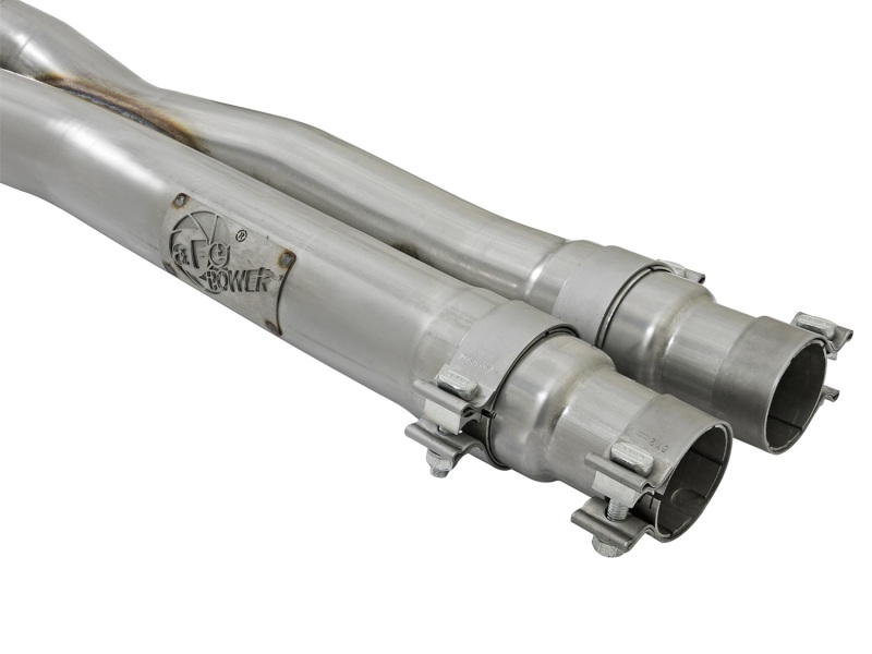 aFe MACHForce XP 3in 304 SS Cat-Back Exhausts w/ Polished Tips 15-17 Ford Mustang GT V8-5.0L/V6-3.7L - Image 5