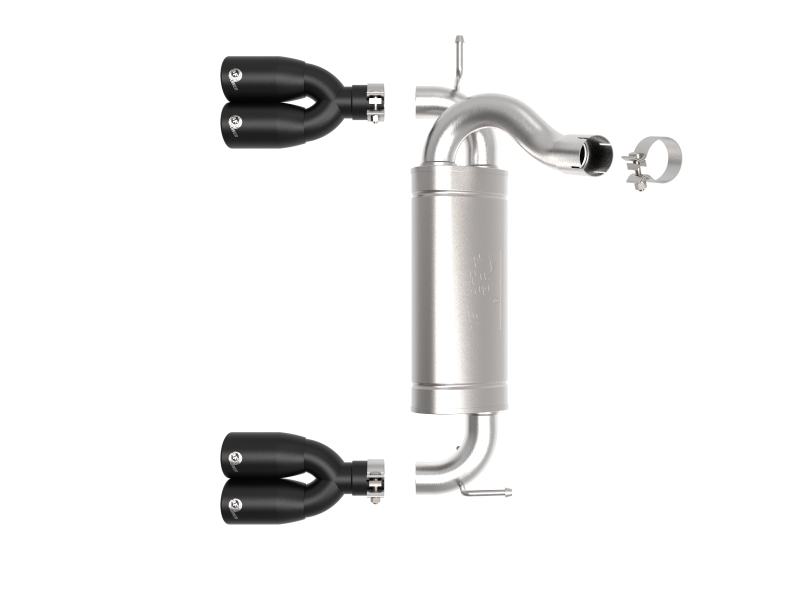aFe Rebel Series 2.5in 409 SS Axle-Back Exhaust System Black 07-18 Jeep Wrangler (JK) V6-3.6L/3.8L - Image 7