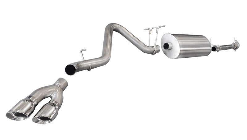 Corsa 2011-2013 Chevrolet Silverado Crew Cab/Std. Bed 2500 6.0L V8 Polished Sport Cat-Back Exhaust - Image 2