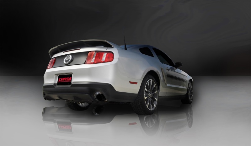 Corsa 2011-2014 Ford Mustang GT/Boss 302 5.0L V8 Black Xtreme Axle-Back Exhaust - Image 4