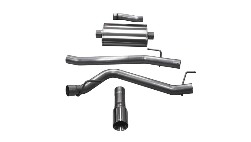 Corsa 2020-2025 Jeep Gladiator JT 3.6L Single Side Exit Cat-Back Exhaust w/ Single 4in Polished Tip
