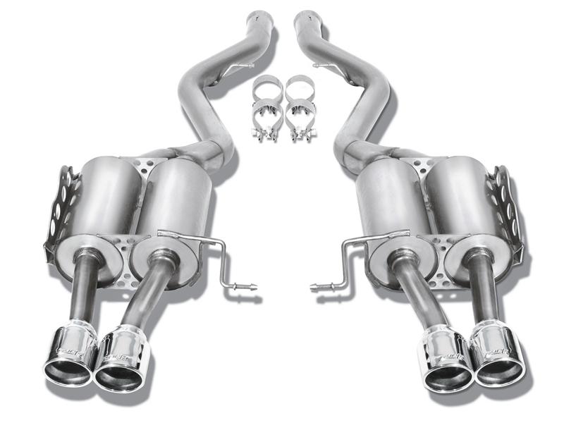 Borla 09-17 Ram 1500 5.7L V8 5in Single Tip Black Chrome Cat-Back Touring Exhaust Through Bumper - Image 8