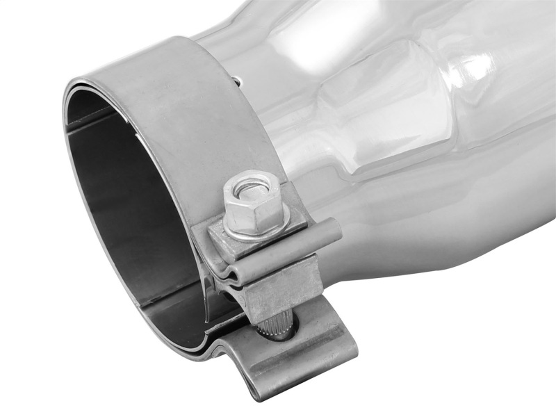 aFe MACH Force-Xp 3in Inlet x 4in Outlet x 9in Length 304 Stainless Steel Exhaust Tip Polished - Image 5