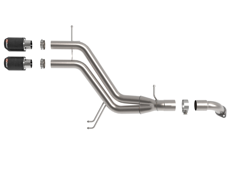 aFe Takeda 13-17 Hyundai Veloster L4-1.6L 2-1/2in 304 SS Axle-Back Exhaust w/ Carbon Fiber Tips - Image 4