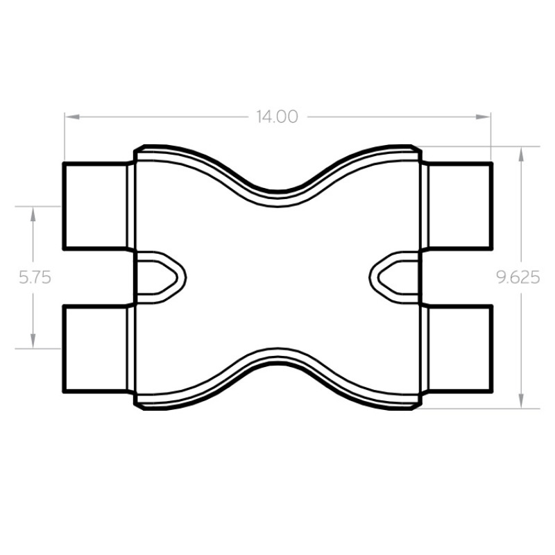 MagnaFlow Smooth Trans X 3/3 X 14 SS - Image 3