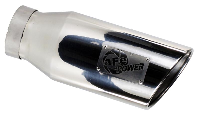 aFe Diesel Exhaust Tip Bolt On Polished 4in Inlet x 5in Outlet x 15in - Image 9