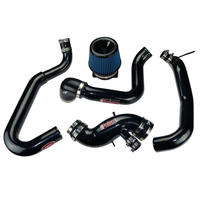 Injen 03-06 Evo 8/9/MR Cast Aluminum Intake System w/ Full Intercooler Piping Black Short Ram Intake - Image 2