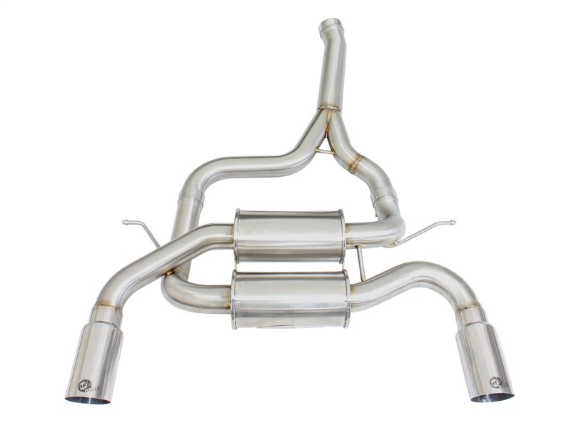 aFe MACHForce XP SS-304 Polish Tip 2.5in Dia Axle Back Exhaust 12-15 BMW 335i (F30) 3.0L (t) - Image 3