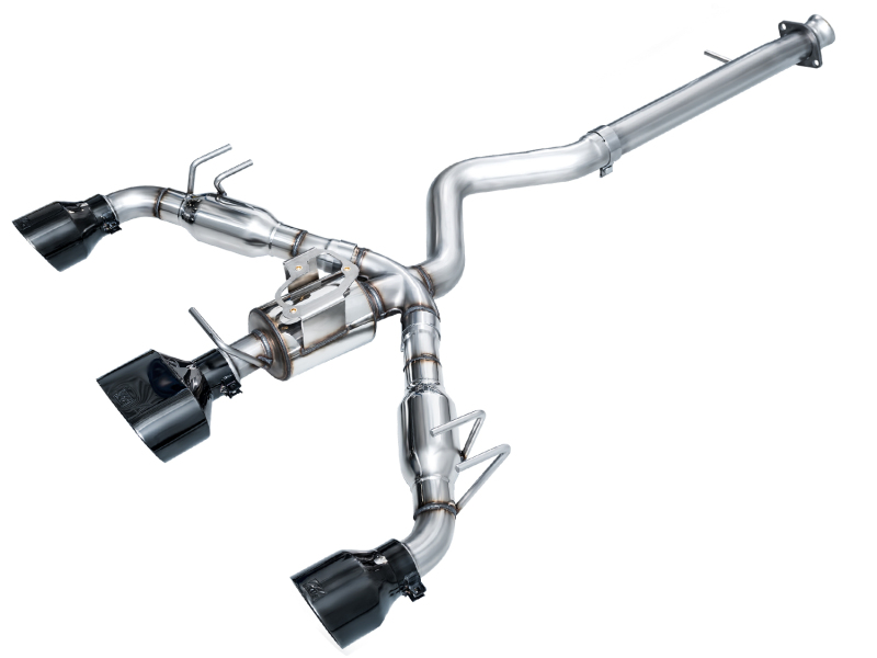 AWE Tuning 2023+ Toyota GR Corolla Track Edition Exhaust - Diamond Black Tips - Image 2