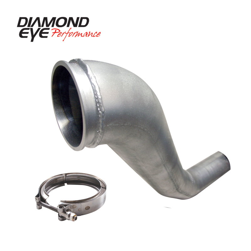 Diamond Eye KIT 4in Downpipe HX40 TURBO-DIRECT FLANGE W/ V-Band CLAMP AL DODGE 94-02