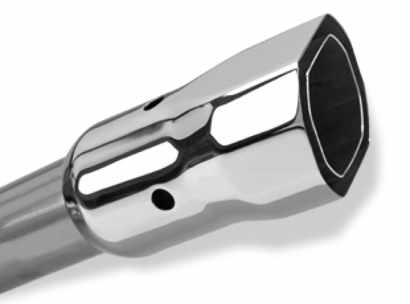 Borla 97-99 Jeep Wrangler 2.5/4.0L w/o Hitch Cat-Back 2.25in Single Sqr Angle Cut Phntm Rear - Image 4