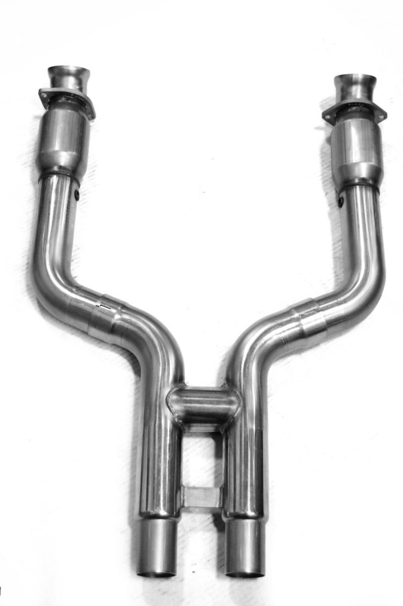 Kooks 11-14 Ford Mustang GT 1-7/8 x3 Header & Green Catted H-Pipe Kit - Image 3