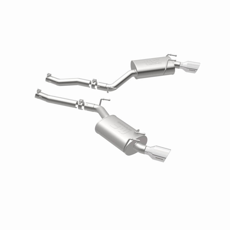 MagnaFlow Axle-Back Stainless Dual Split 4in Polished Tips 10-15 Chevrolet Camaro Convert. 3.6L V6 - Image 7