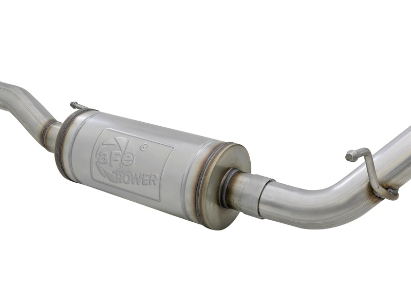 aFe Rebel Series 2.5in 409 SS Cat-Back Exhaust w/ Polished Tips 07+ Jeep Wrangler (JK) V6 3.6L/3.8L - Image 4
