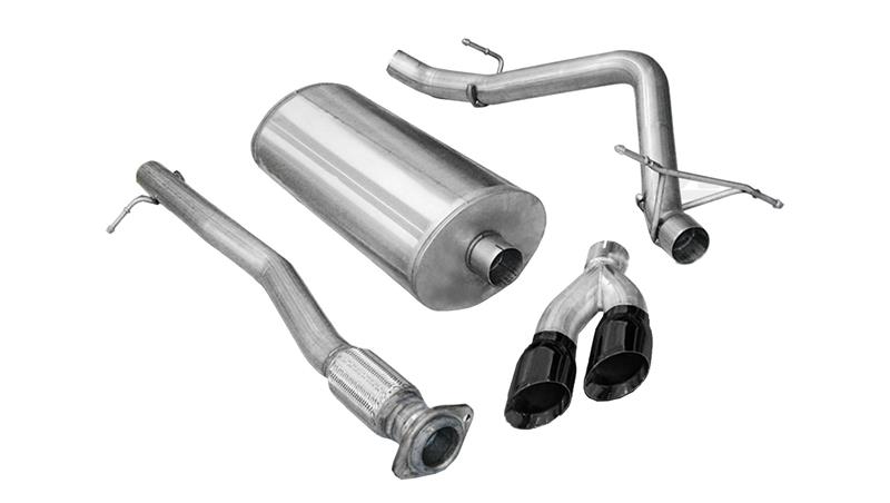 Corsa 2011-2013 GMC Sierra Ext. Cab/Std. Bed 1500 6.2L V8 Black Sport Cat-Back Exhaust - Image 6