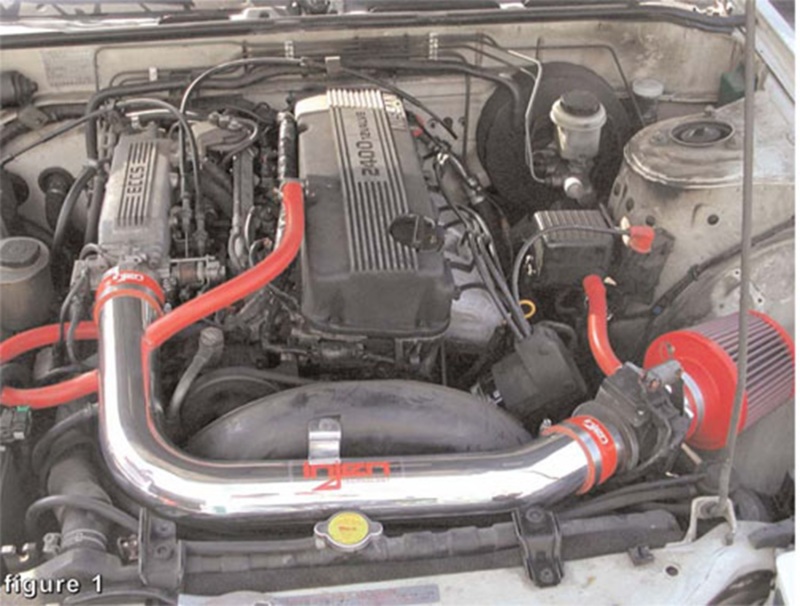 Injen 89-90 Nissan 240SX L4 2.4L Black IS Short Ram Cold Air Intake - Image 5