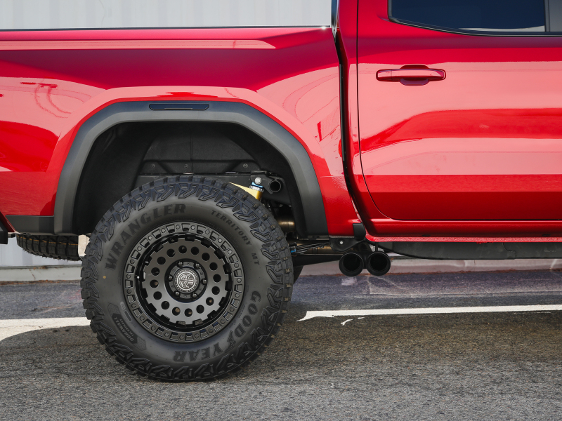 AFE 23-24 L4 GM Colorado/Canyon Rebel Series 3 IN 304 Stainless Steel Cat-Back System w/Black Tip - Image 4