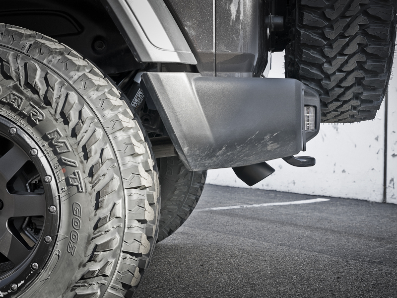 aFe MACH Force-Xp Axle-Back Exhaust System w/Black Tip 18-20 Jeep Wrangler L4-2.0T / V6-3.6L - Image 4