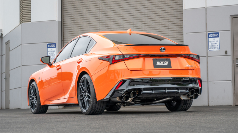 Borla 15-24 Lexus RC F Axle-Back Exhaust System S-Type - Black Chrome - Image 2
