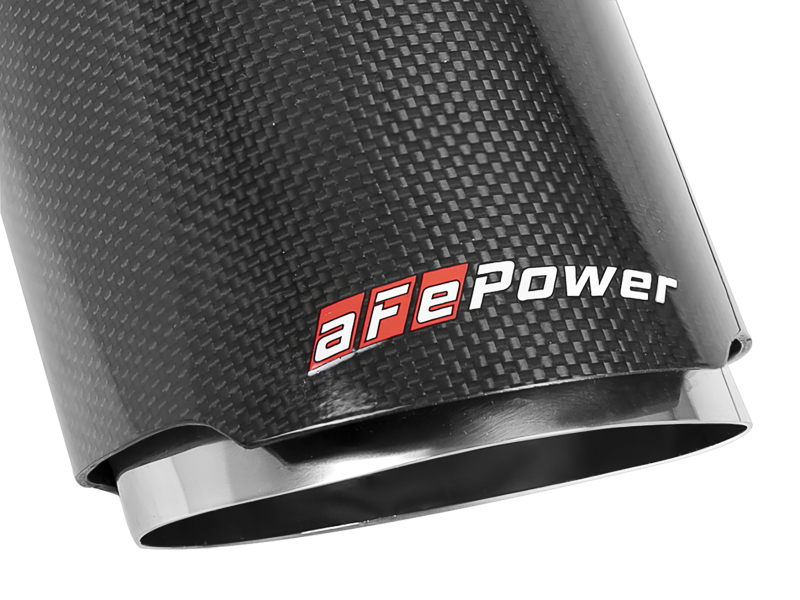 aFe MACH Force-XP 4-1/2in Carbon Fiber OE Replacement Exhaust Tips - 15-19 Dodge Charger/Hellcat - Image 4