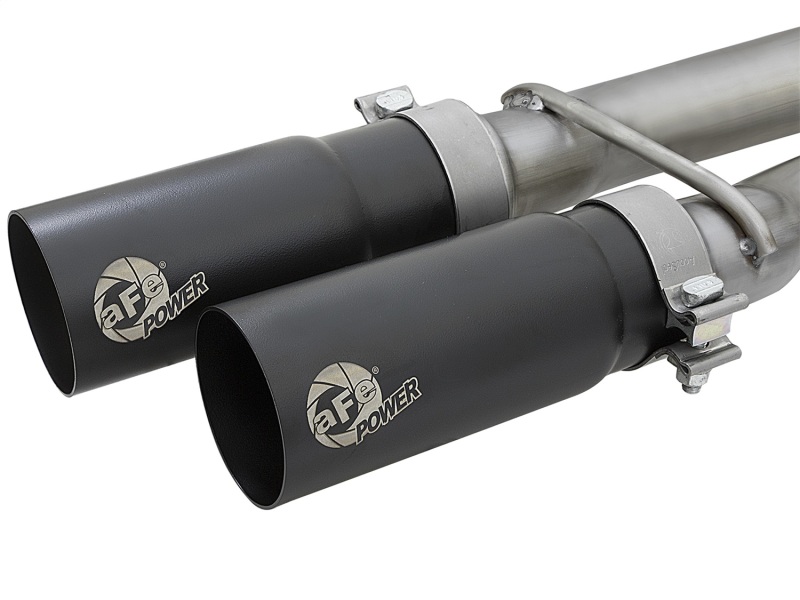 aFe POWER Rebel Series 2-1/2in 409 SS Cat Back Exhaust w/ Black Tips 16-17 Nissan Titan V8 5.6L - Image 5