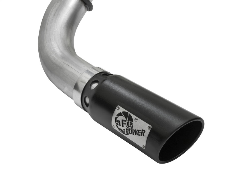 aFe LARGE Bore HD DPF-Back SS Exhaust w/ Black Tip 2016 Nissan Titan XD V8-5.0L (td) - Image 2
