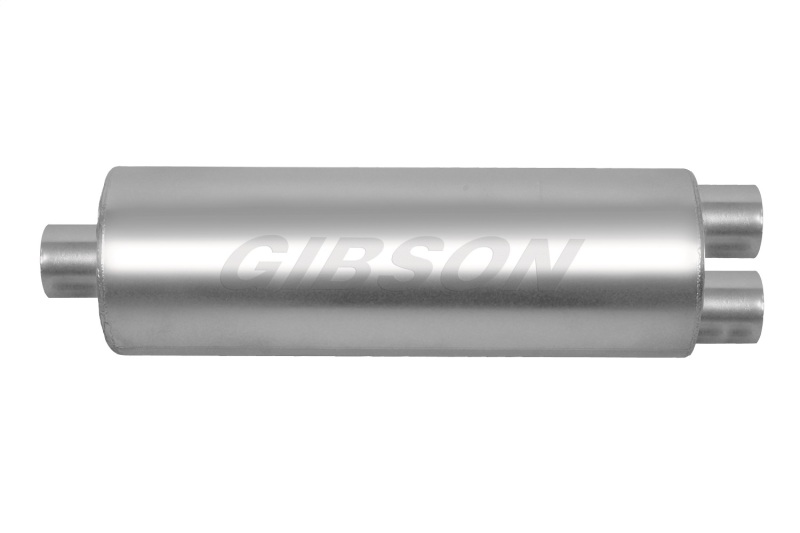 Gibson SFT Superflow Center/Dual Round Muffler Stainless - Image 2