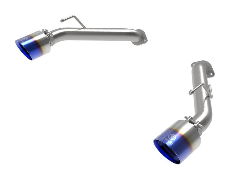 aFe 2023 Nissan Z V6-3.0L (tt) Takeda Stainless Steel Axle-Back Exhaust System w/ Blue Flame Tip - Image 3