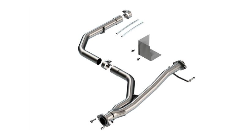 Borla 2021-2022 Toyota Tacoma 3.5L V6 T-304 Stainless Steel Y-Pipe - Brushed - Image 2